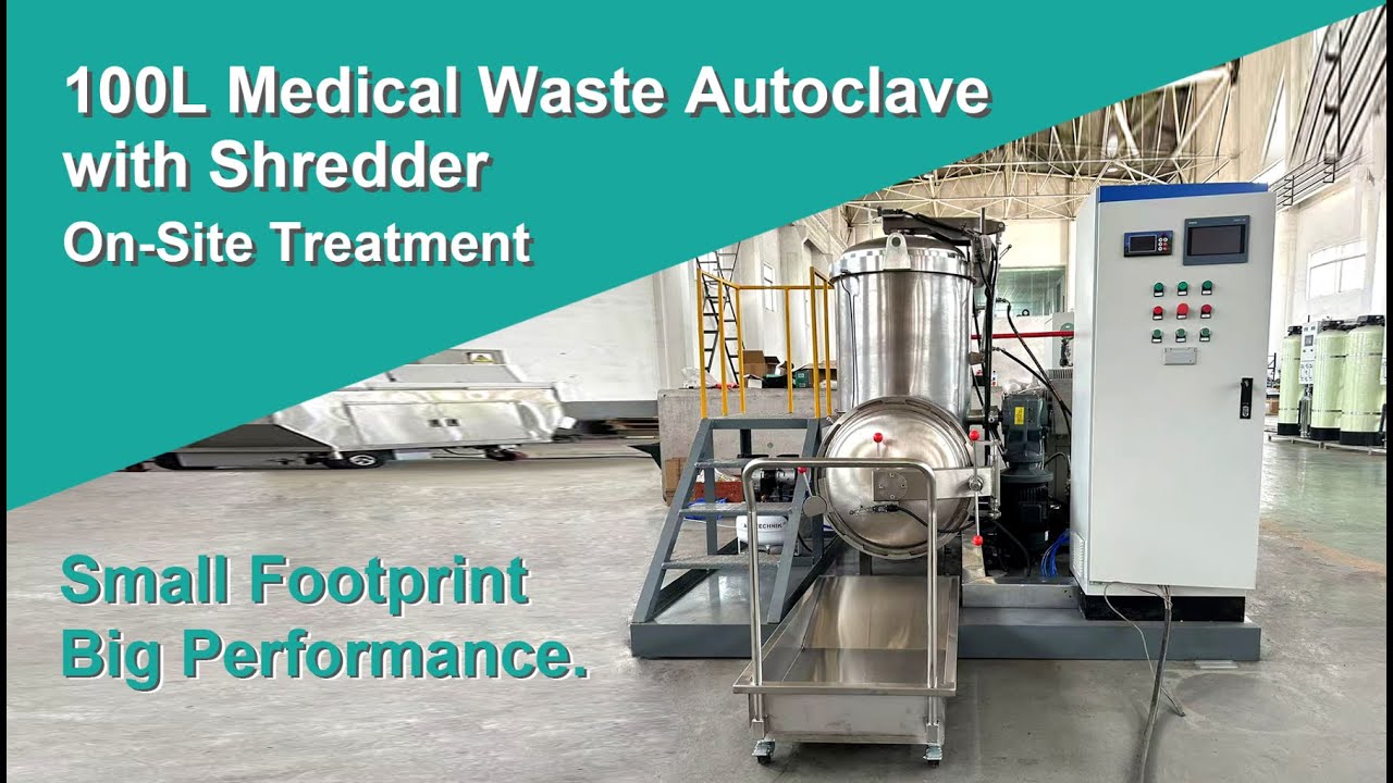 On-Site Medical Waste Shredding and Sterilization Unit for Hospital Waste Treatment
