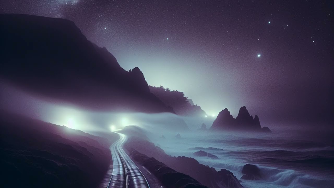 Moonlit Coastline | Slow Synthwave Chill