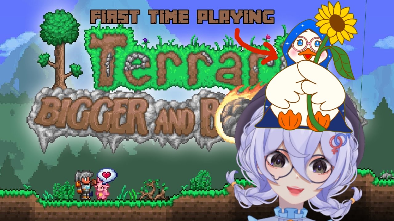 FIRST TIME PLAYING TERRARIA ft HANAME the QUACK