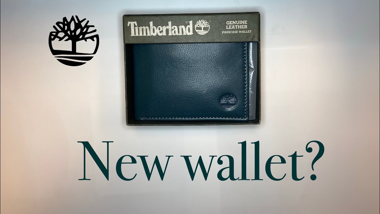 Timberland Blue Genuine Leather Passcase Wallet