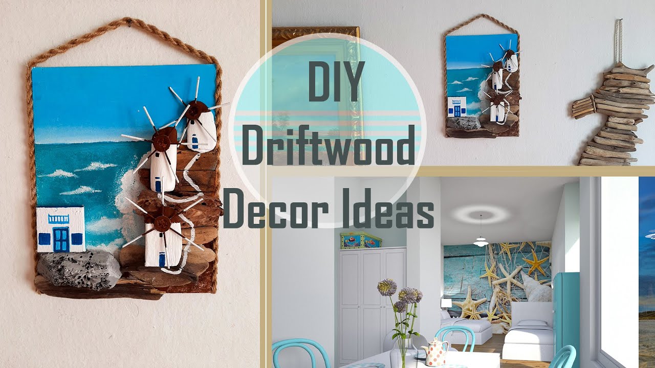 DIY Driftwood Decor Ideas/Driftwood Wall Decor & Wall Art Handmade /Mykonos