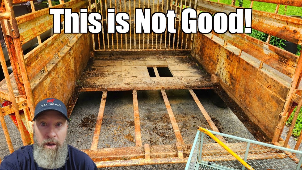 Stock Trailer Needs a New Floor, it was Getting Dangerous  @Uncle Tim's Farm