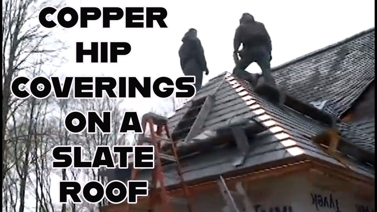 Copper Hip Coverings on a Slate Roof