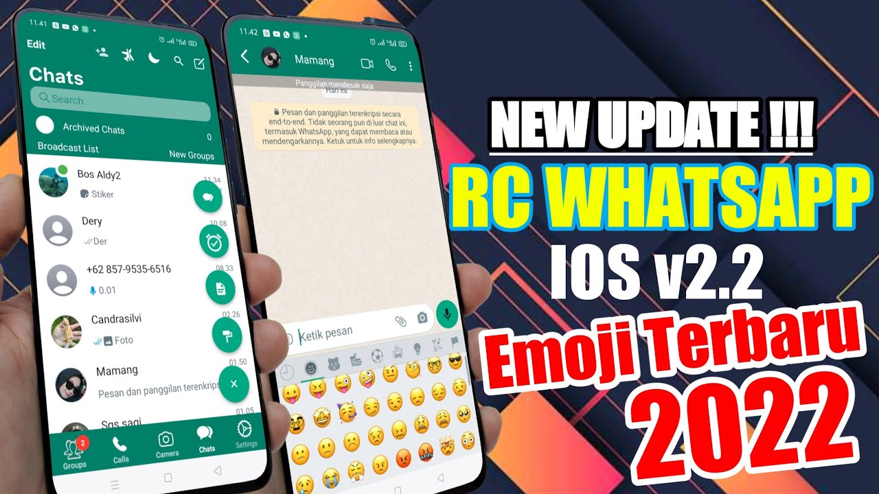 UPDATE TERBARU!!! RC-WhatsApp IOS v2.2 | Full fiktur 2022.