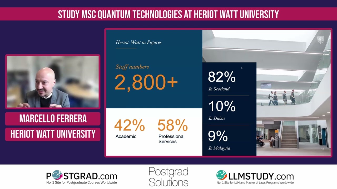 Study MSc Quantum Technologies at Heriot Watt University