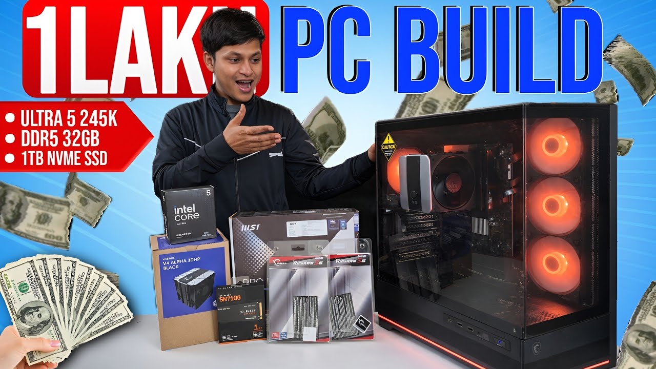 Best 1 Lakh Gaming PC Build 2026 🔥 Ultimate Performance | Techy Monk