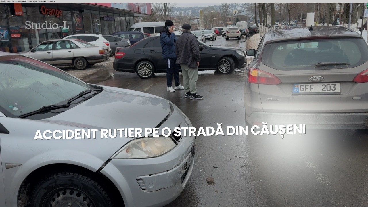 Accident rutier pe strada centrală din Căușeni