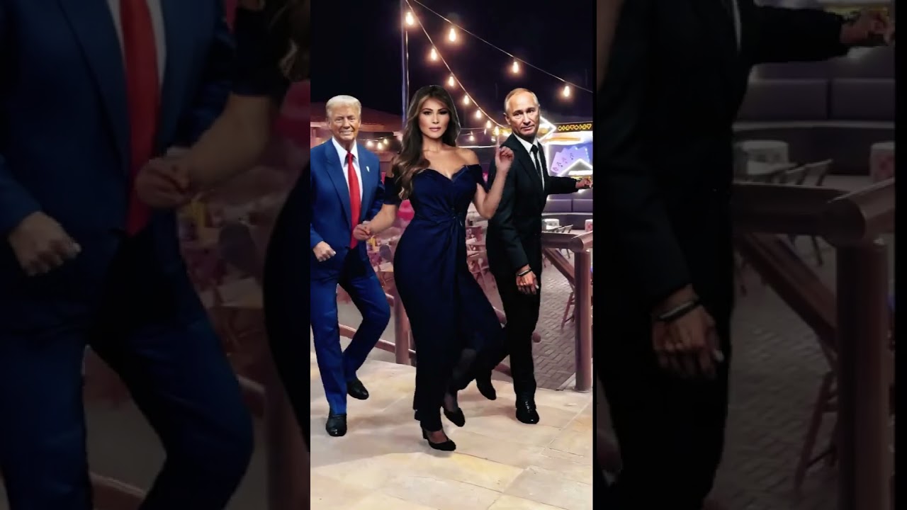 Trump Melania and Putin dancing #trumpparody #parodyvideo #parodia