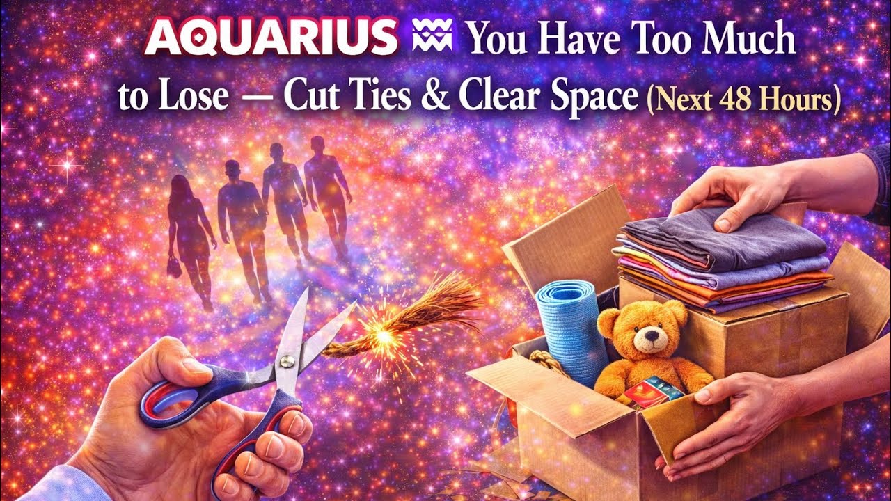 AQUARIUS ♒ You Have Too Much to Lose — Cut Ties & Clear Space (Next 48 Hours)