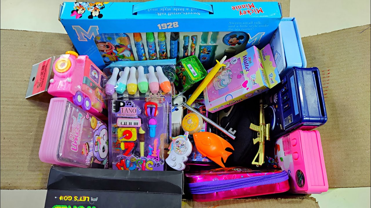 ultimate hot stationery collection, multifunction pencil case, game stationery kit, music eraser,pen