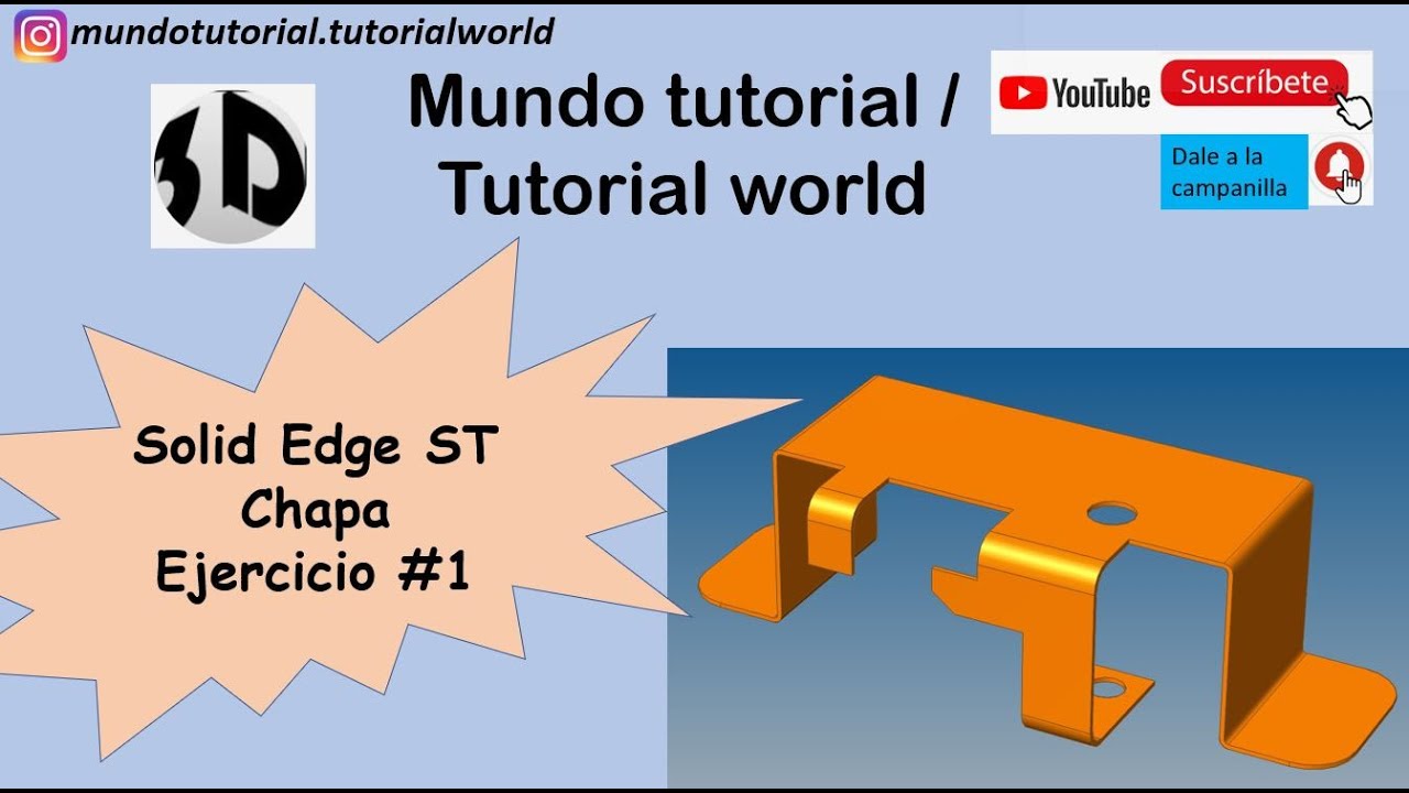 Solid Edge ST. Chapa. Ejercicio #1