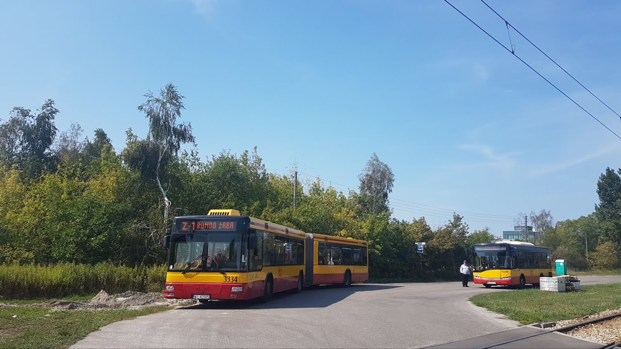 MAN NG313 #3334 MZA Warszawa (linia Z-1) ♪ ZF ♪