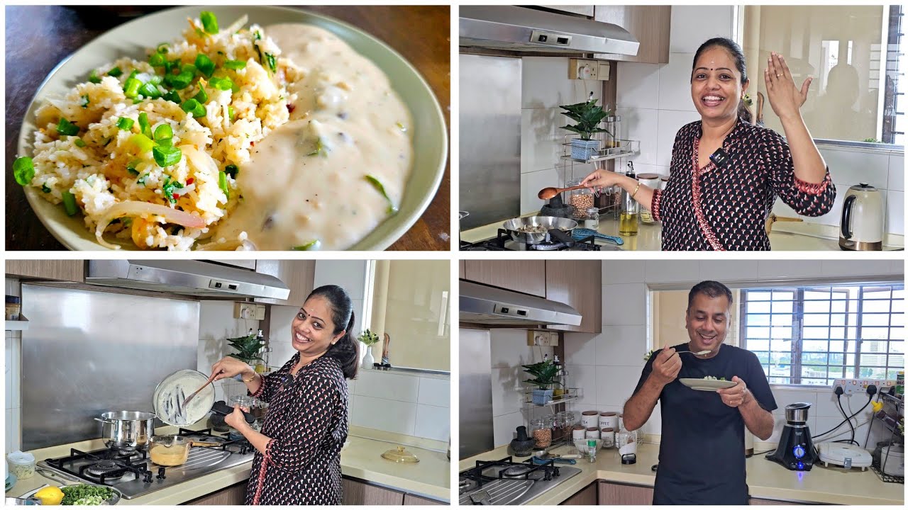 சிங்கப்பூரில் 12 வருஷமா இதுதான் எங்களுடைய ROUTINE | Creamy Mushroom with Coriander Lemon Rice