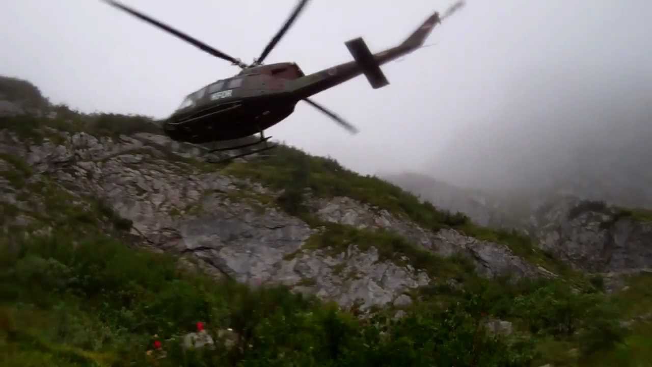 Rescue from Mt  Crna Prst in Slovenia September 5, 2011