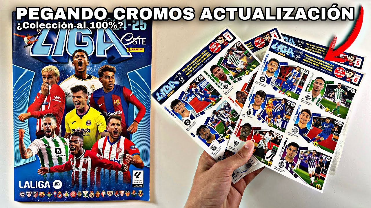 PEGANDO CROMOS MERCADO DE INVIERNO LIGA ESTE 2024/25!!! ¿ÁLBUM COMPLETO 100%?