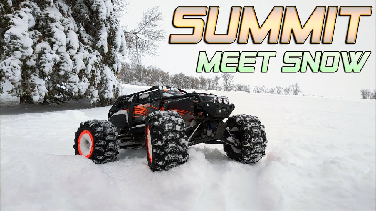 Traxxas Summit In Fresh Snow - Traxxas Summit Snow Bash
