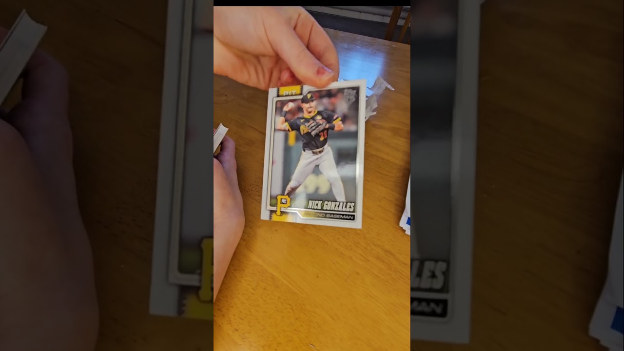 Ripping my FIRST EVER Topps baseball card pack!