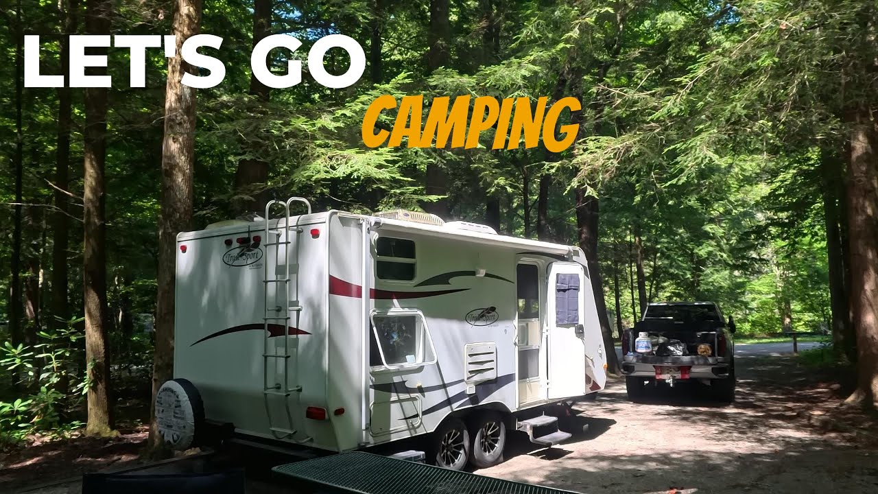 Camping On The Tallulah River. Blue Ridge Mountains.