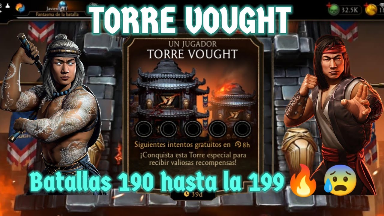 Uffff que bestia 🫠😰 TORRE VOUGHT batalla 190 hasta la 199 |MORTAL KOMBAT Mobile