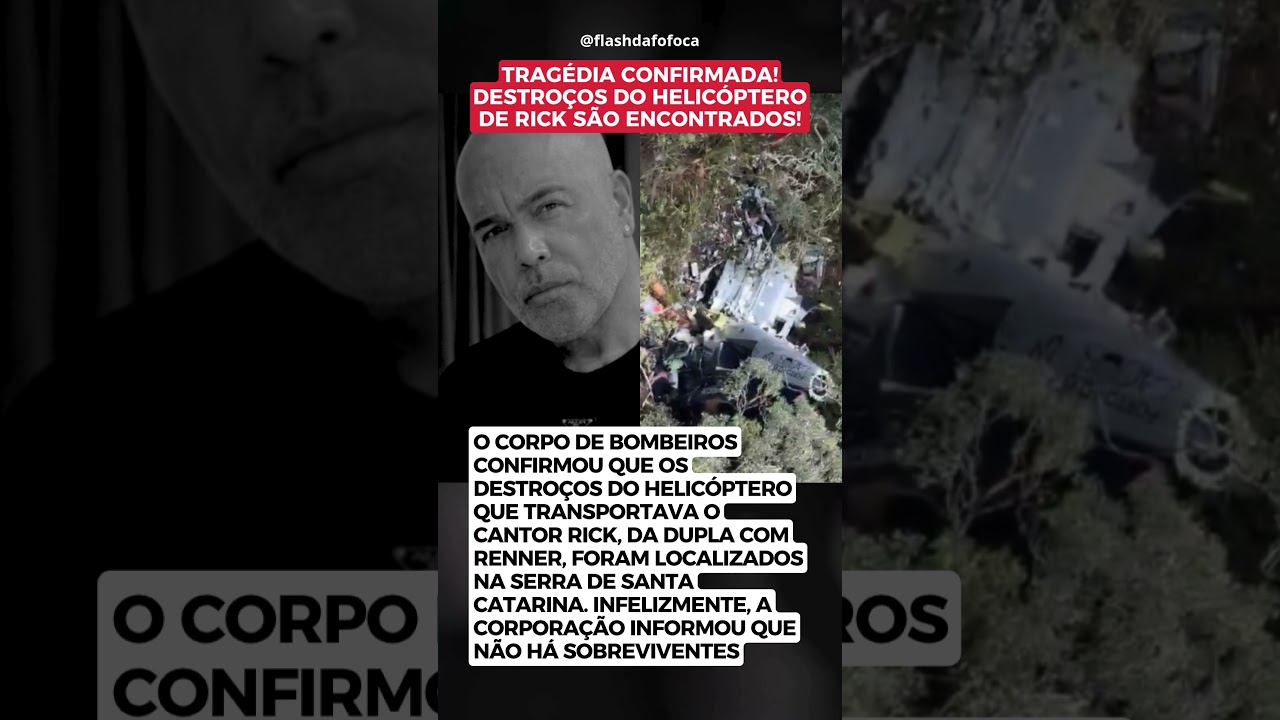 Destro&ccedil;os De Helic&oacute;ptero Com Cantor Rick S&atilde;o Encontrados; N&atilde;o H&aacute; Sobreviventes