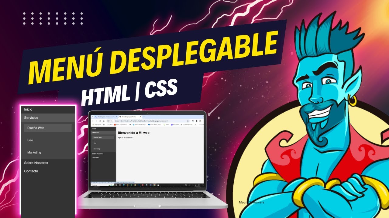 Cómo hacer un Menú Desplegable vertical en HTML y CSS 2025
