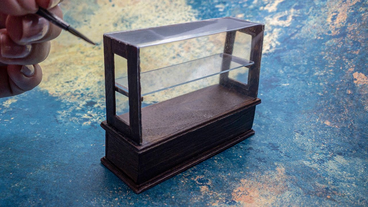 DIY Miniature Bakery Counter Tutorial | How to mini bakery with lolly sticks and wooden ruler