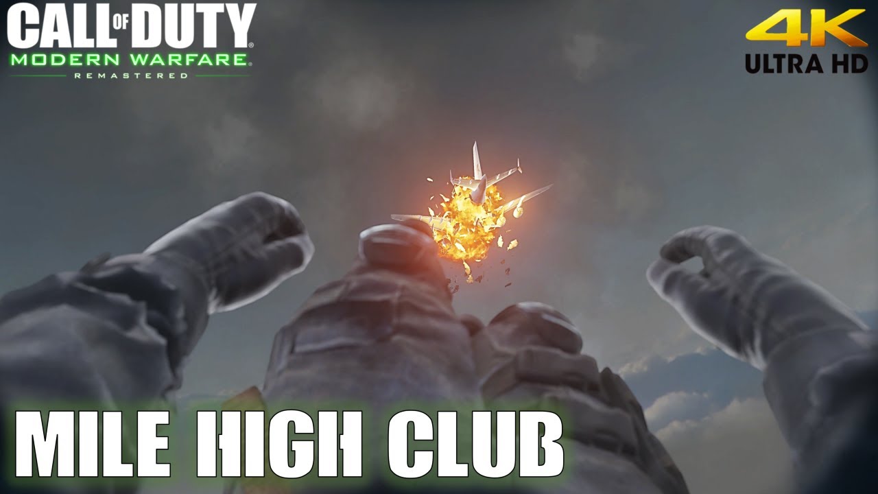 Call of Duty Modern Warfare Remastered 'Mile High Club' Walkthrough (4K)