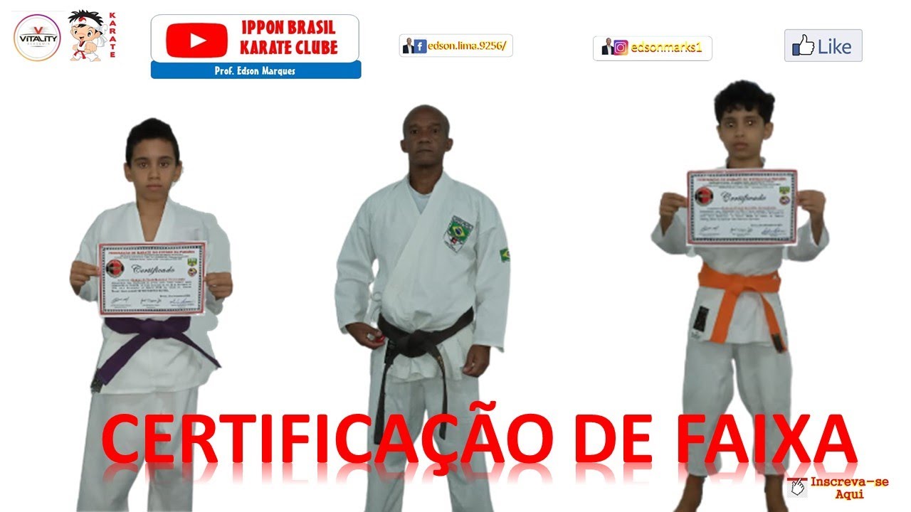 CERTIFICAÇÃO DE FAIXA - IPPON BRASIL KARATE CLUBE