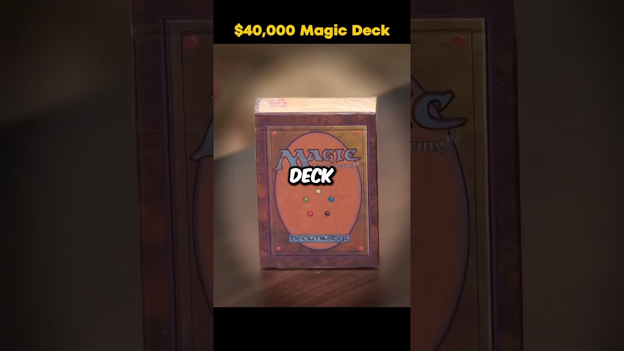 Распаковка колоды карт Magic в запечатанном виде стоимостью 40 000 долларов..!
