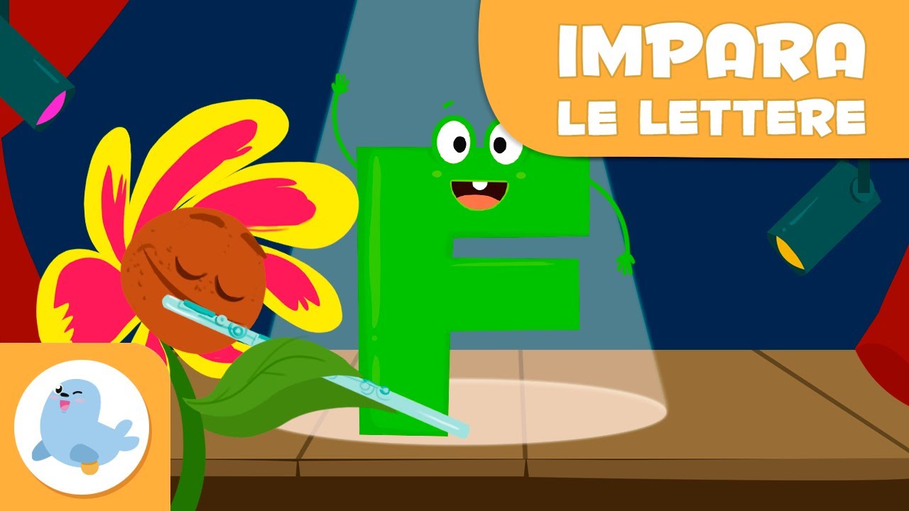 Impara la lettera “F” con il fiore Fiona - L'alfabeto