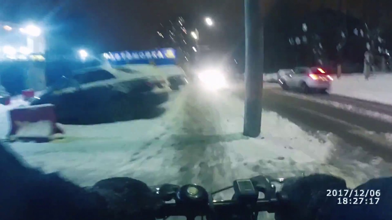 Зимой на велосипеде,  In winter  by bicycle (electro)