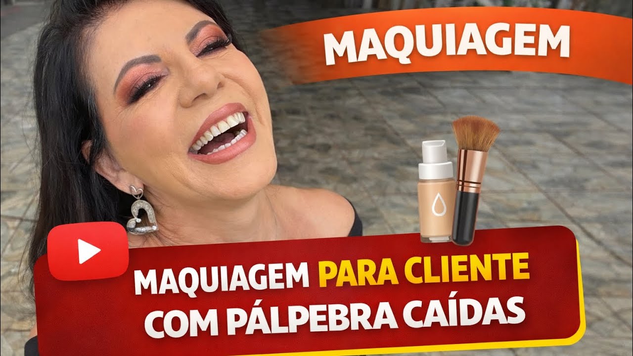 Maquiagem para pálpebras caídas - curso maquiadora profissional - Aula 6