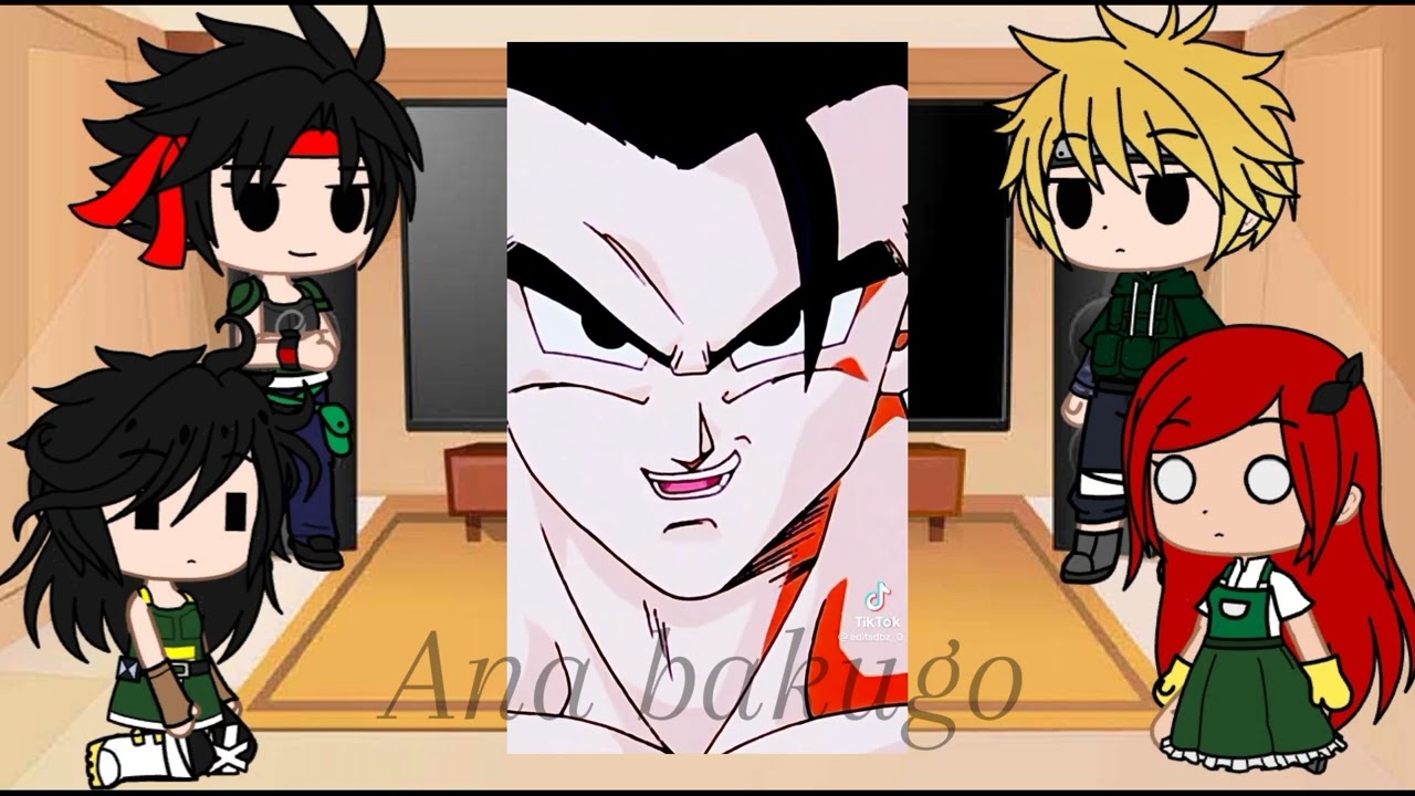 los padres de naruto y goku reaccionan a sus nietos