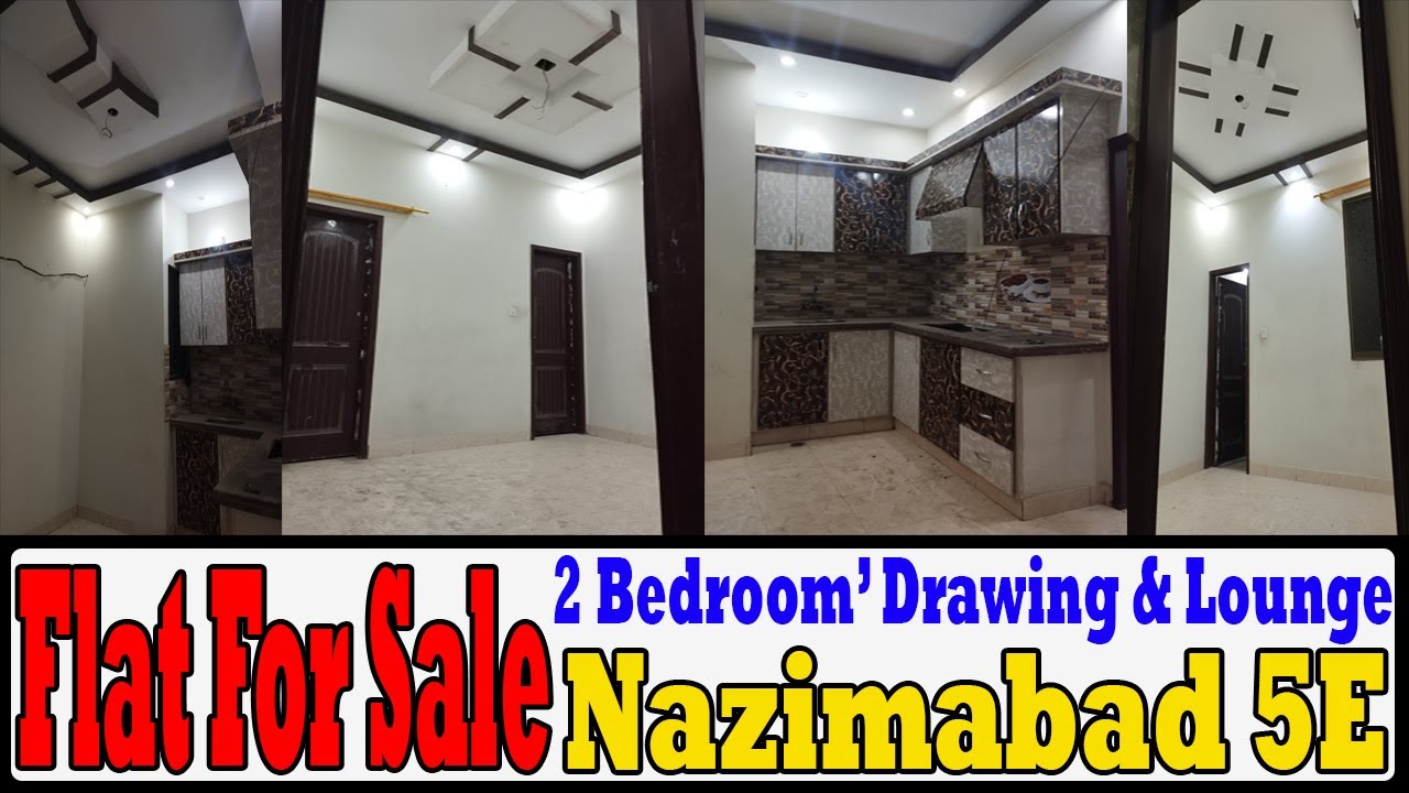 Flat For Sale | Demand 40 Lac 2 Bed DD 4th Floor Nazimabad 5E Karachi