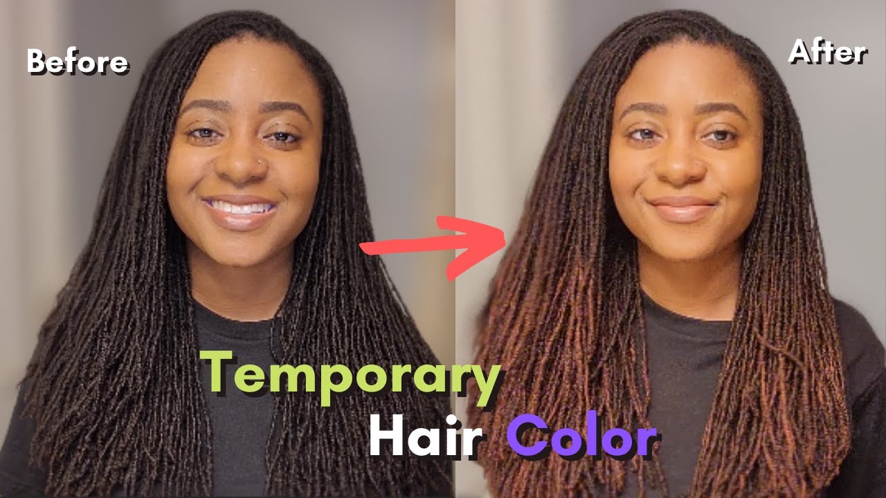 Temporary Hair Dye on Microlocs