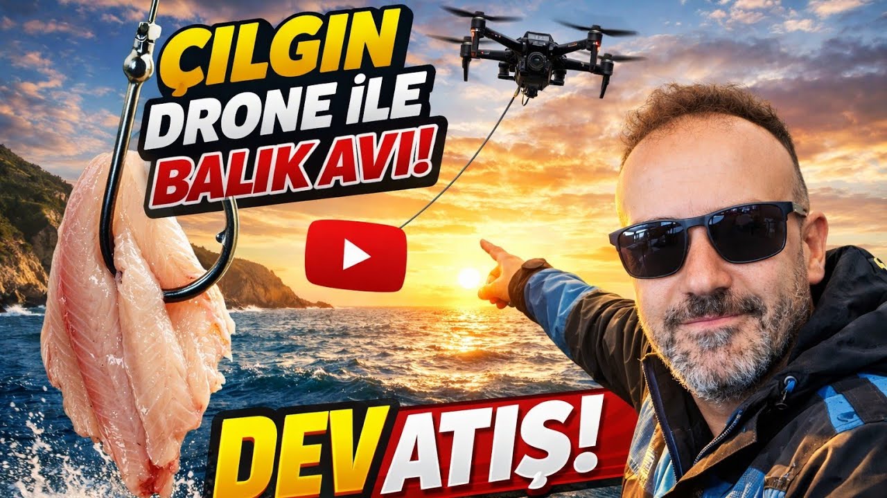 Drone ile Balık Avı | Filetoyla Dev Atış Yaptık!