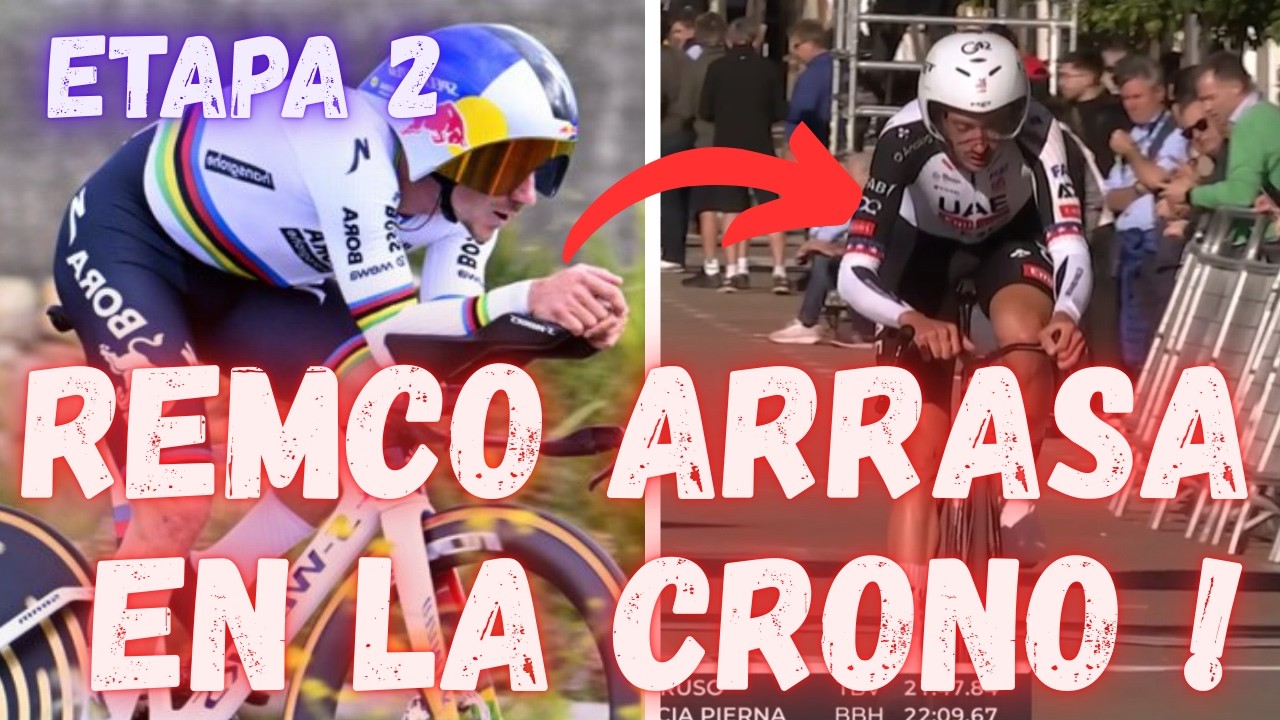 RESUMEN ETAPA 2 VUELTA A LA COMUNIDAD VALENCIANA 2026/REMCO ARRASA EN LA CRONO CON UAE Y TRIUNFA