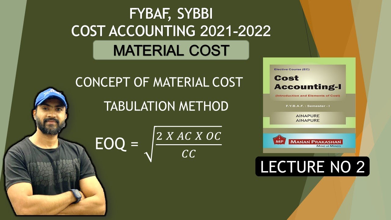 #2 FY.B.A.F Cost Accounting 1st Sem material costing | Tabulation method | Siraj Shaikh