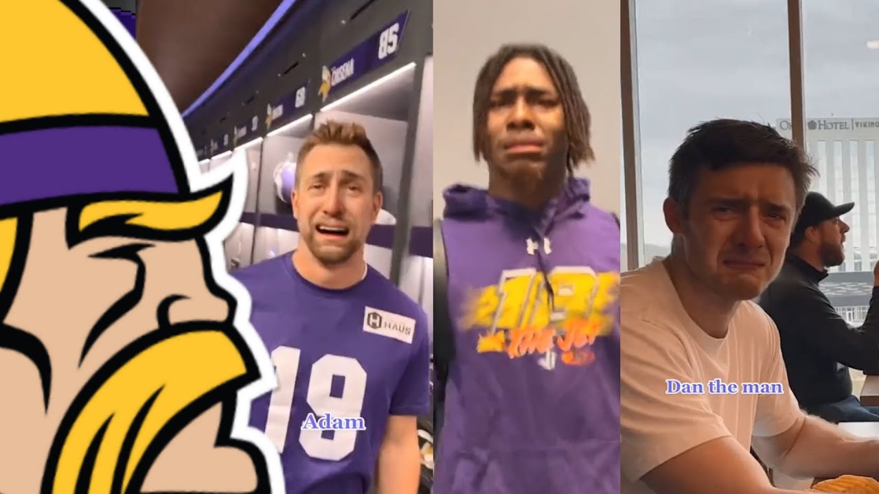 Vikings Players Were Sad Filter on Blake Proehl's Vital Tik Tok Video