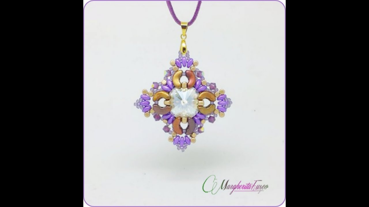 Tutorial pendente Bellatrix con arcos e minos in collaborazione con perlinebijoux.com