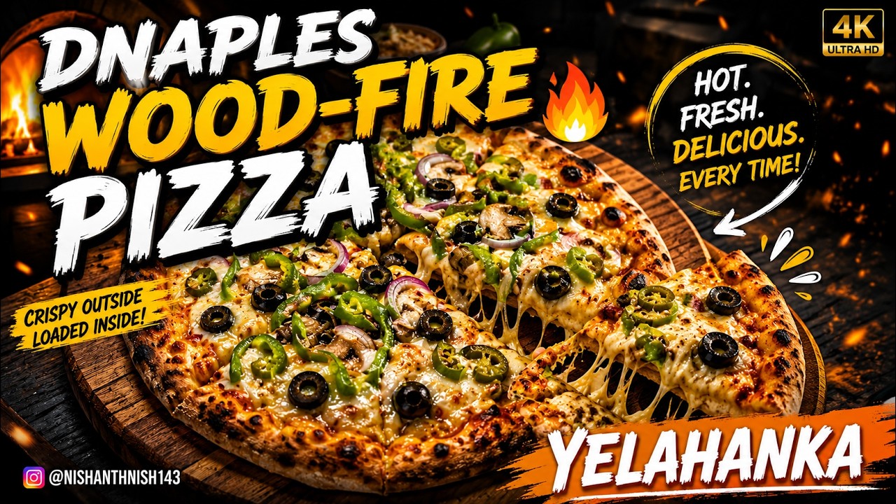 Best Wood-Fire Pizza in Town 🔥🍕 D’Naples Pizza Yelahanka | Must Try! #pizza #bengaluru #tasty #food