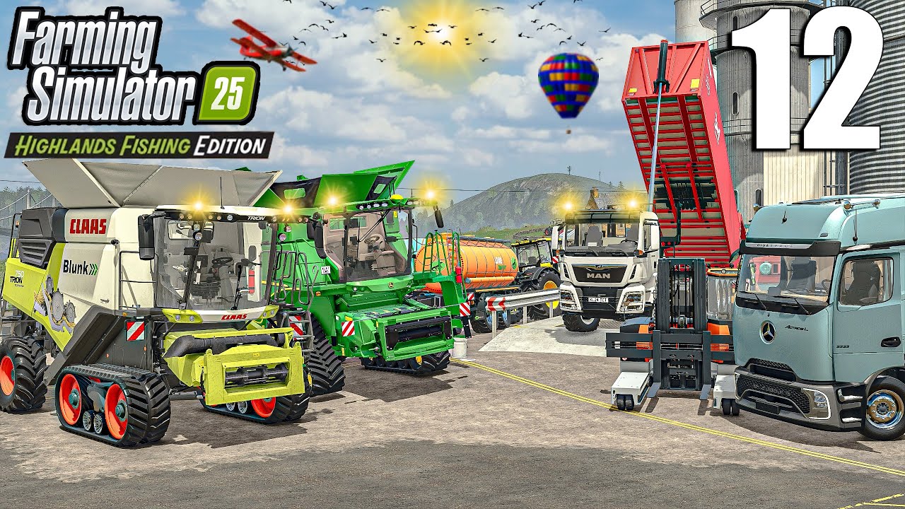 I MADE $750.000 Harvesting CANOLA & Selling SALMON | Highlands Fishing | Farming Simulator 25