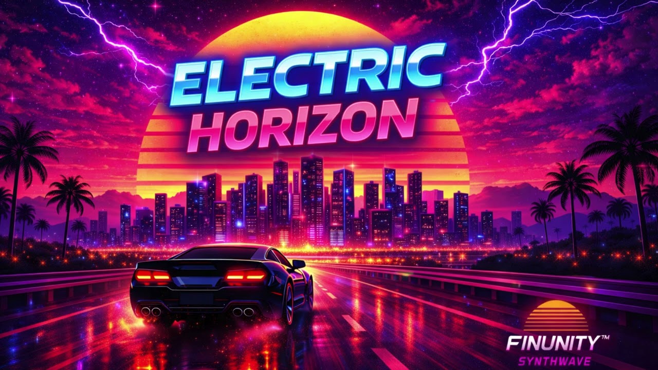 ⚡ ELECTRIC HORIZON – FINUNITY™ SYNTHWAVE #SYNTHWAVE #NIGHTDRIVEMUSIC #RETROWAVE