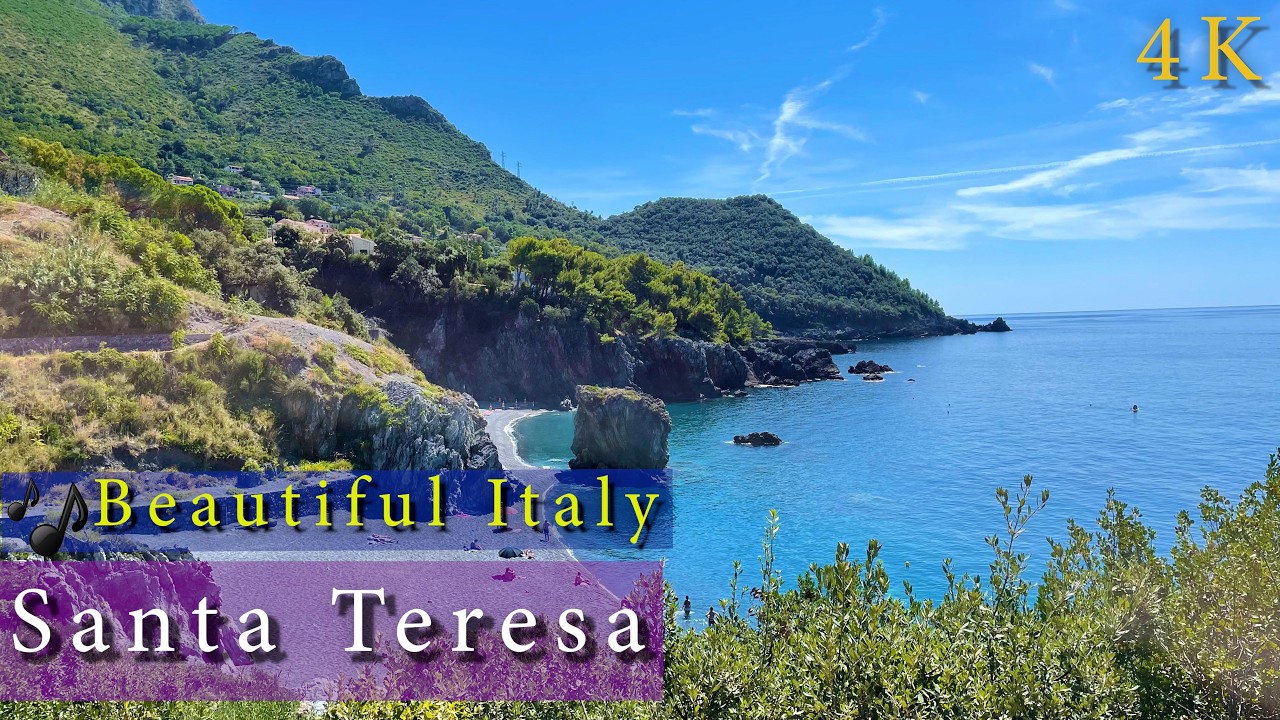 Marina di Maratea, Spiaggia di Santa Teresa - Santa Teresa Beach [4k]