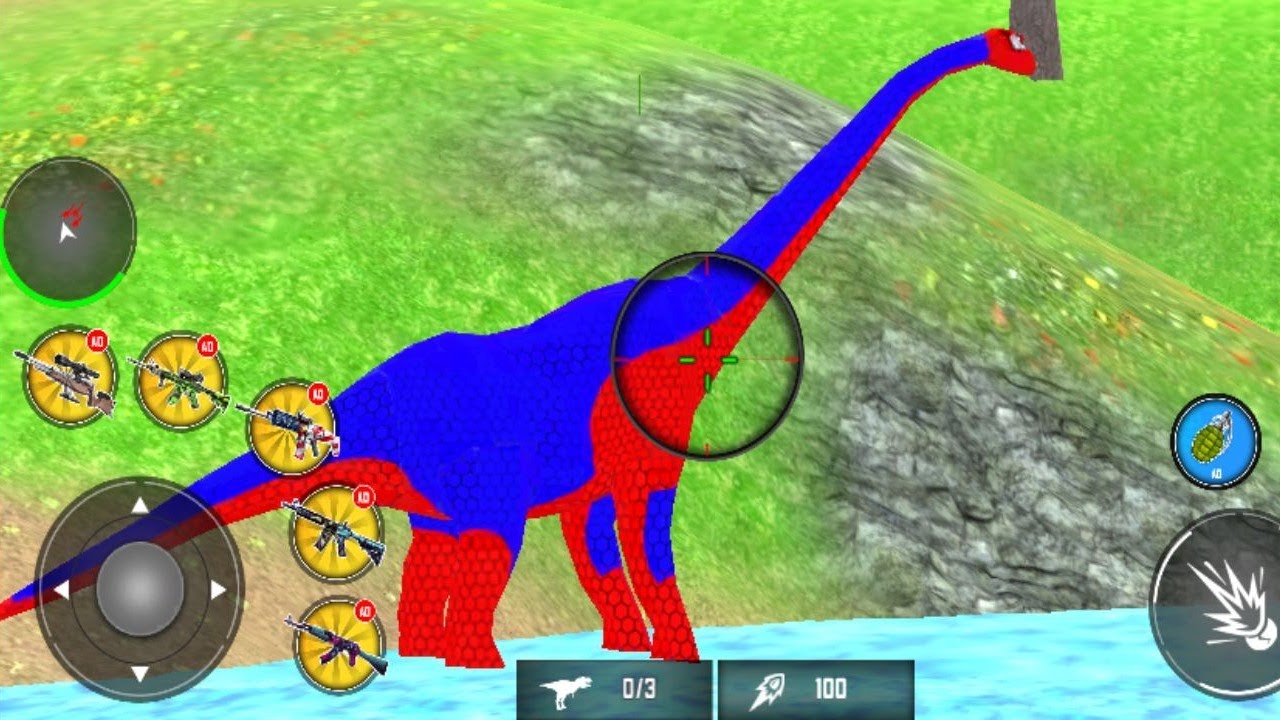 Wild Animal and Dinosaur Hunter 3D - Dinosaur Hunter Game - New Android Gameplay