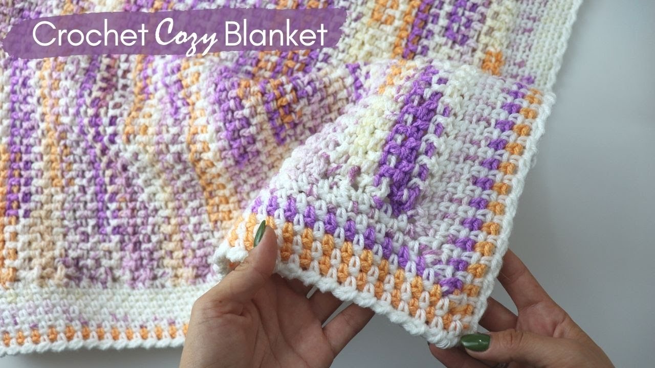Crochet Easy And Cozy One Row Repeat Blanket