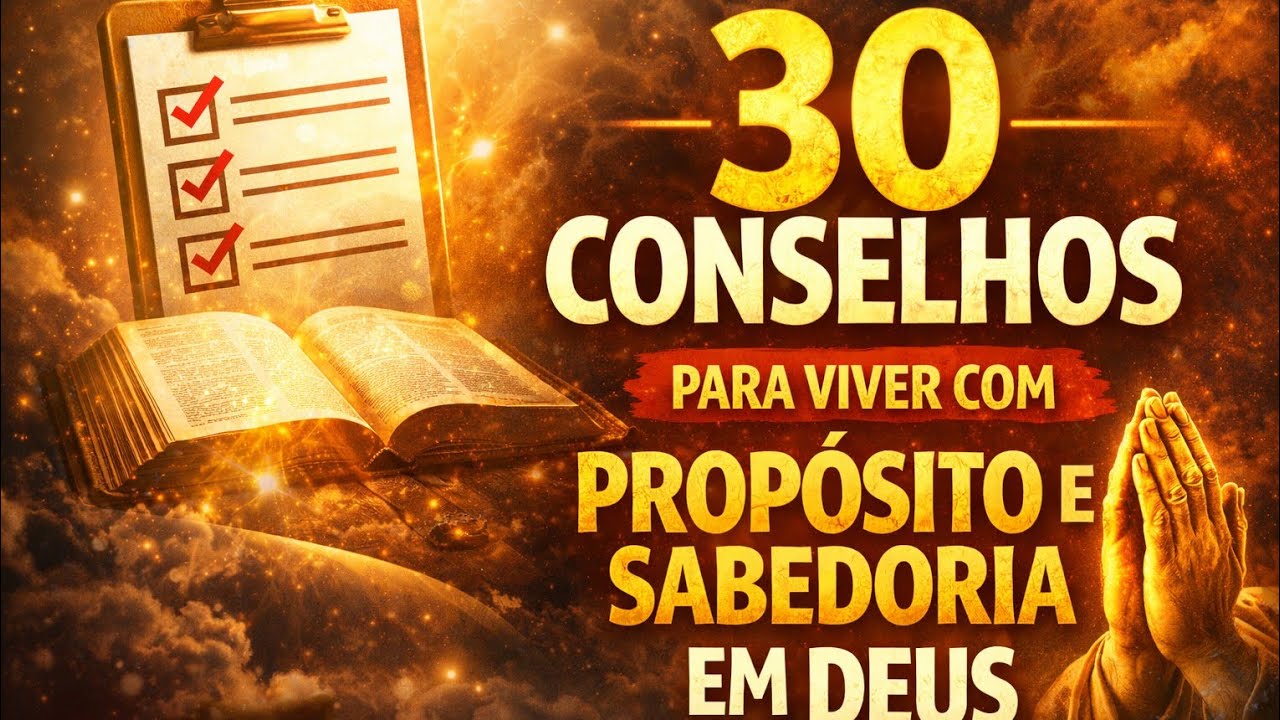 30 Conselhos para viver com propósito e sabedoria em Deus 