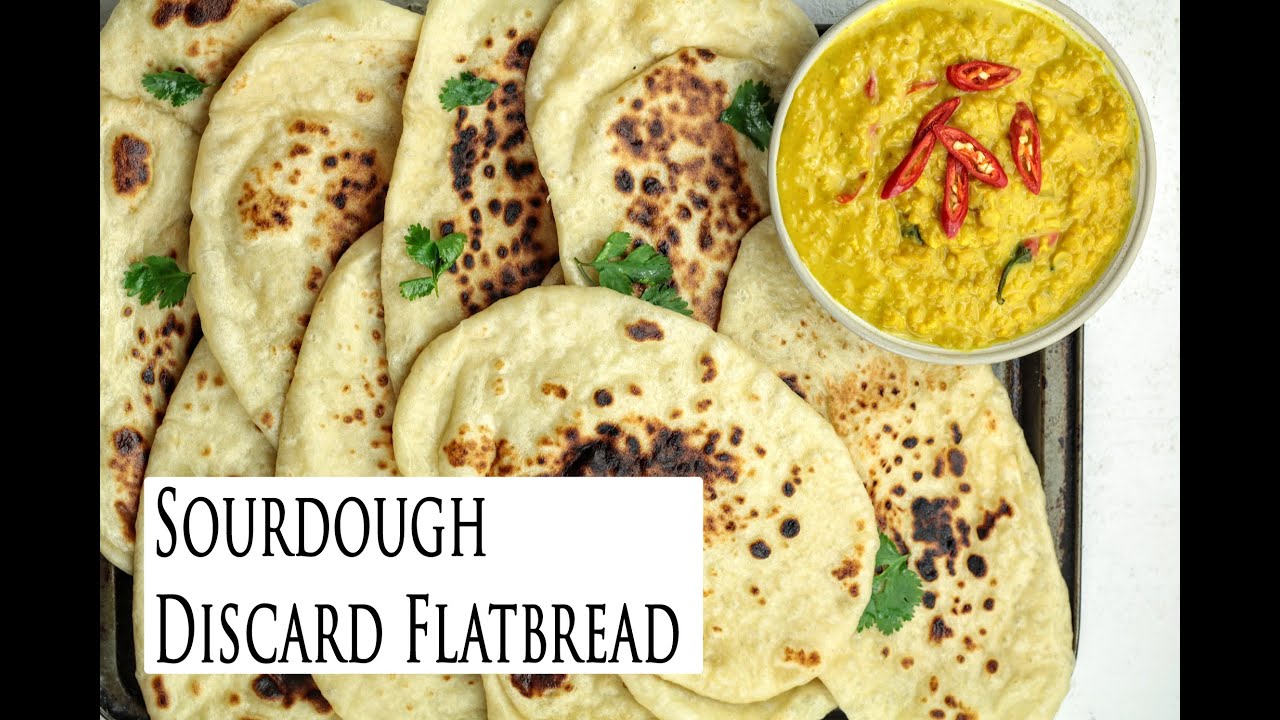 Flatbread (Naan)using sourdough discard