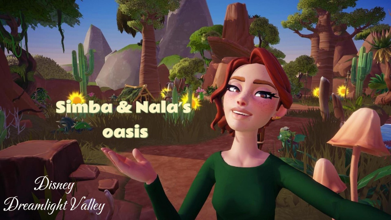 Simba & Nala’s Hidden Oasis 🦁🌿 | Dreamlight Valley Tour