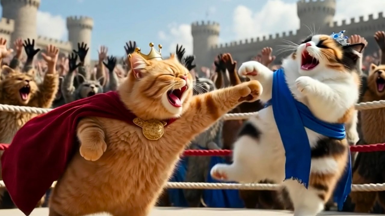 Epic Chubby Cat Boxing Fail Turns Into Kung Fu Mastery! 😂🐱 Sir Fluffington's Hilarious Comeback.
